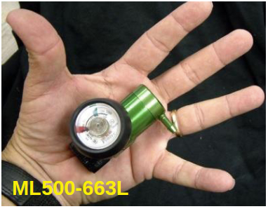 Hospital Equipment Green Mini Regulator