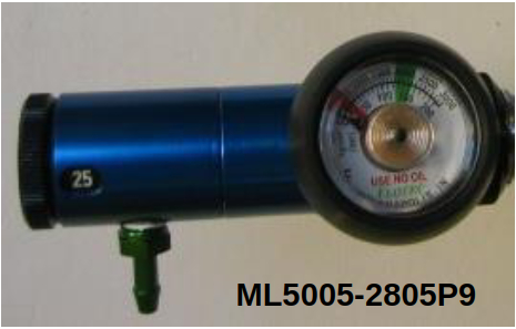 Hospital Equipment Blue Mini Regulator