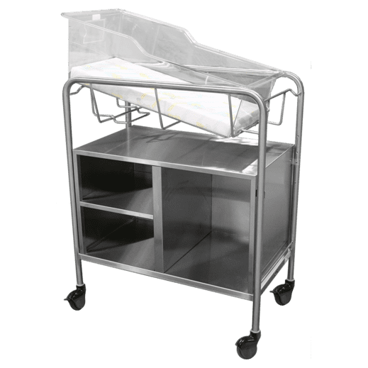 Bassinet_NB-SSxOC_Stainless-Steel-with-Open-Cabinet