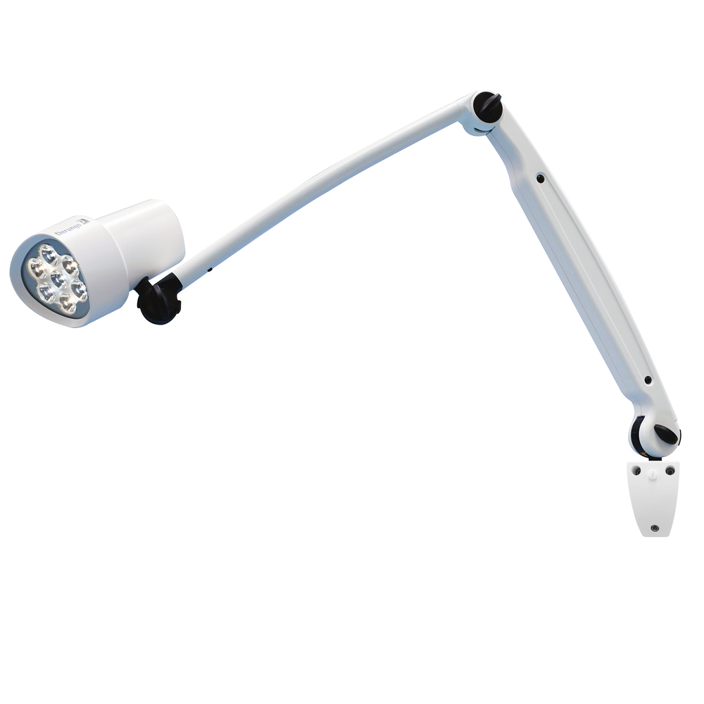 Hospital equipment exam light color changing, dimming, gooseneck – wall mount.