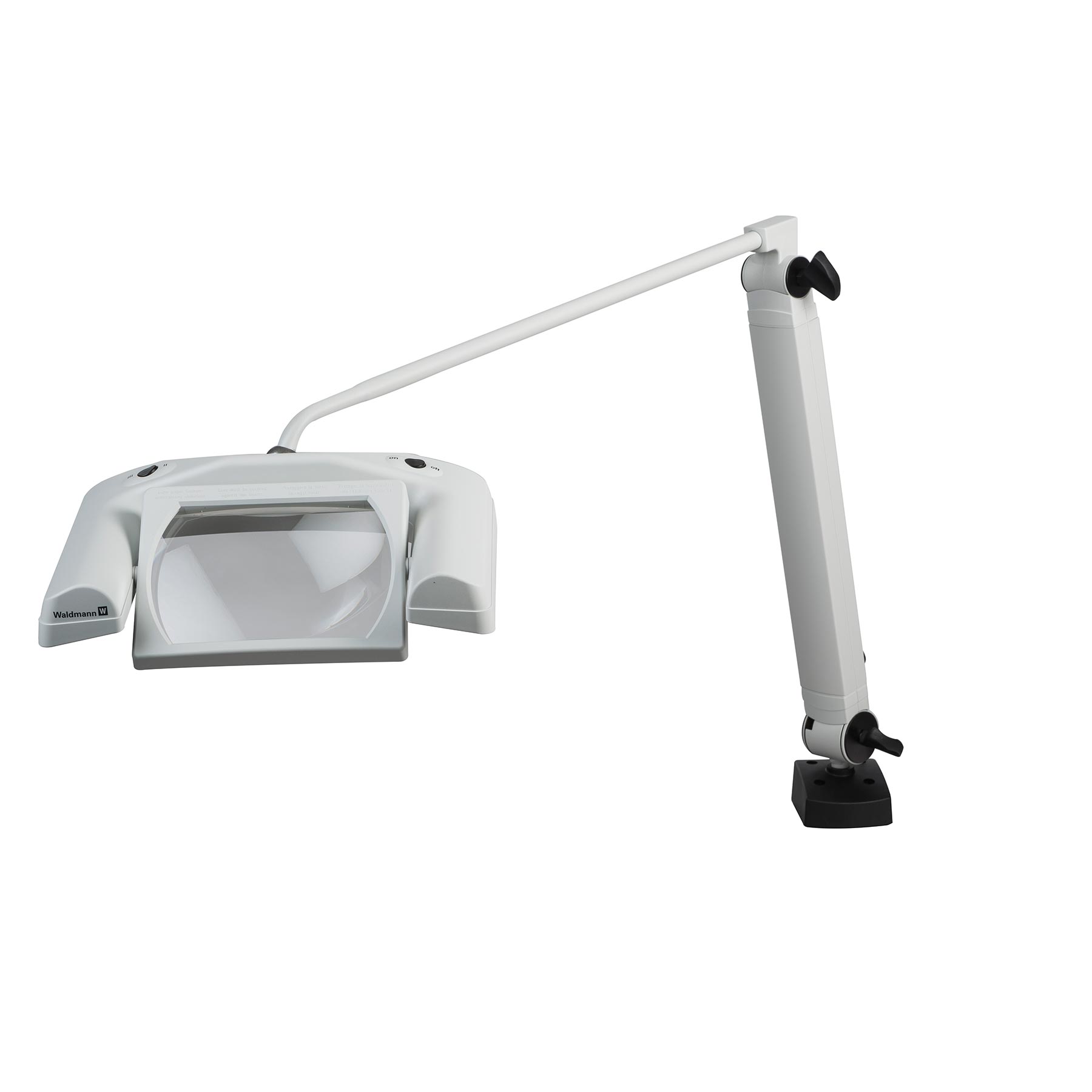 Hospital equipment led magnifier with clamp.