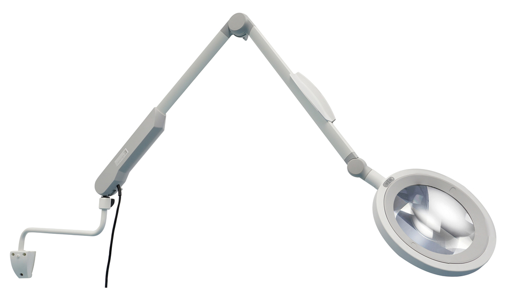 Hospital equipment opticlux led magnifier woods – wall ext mount.