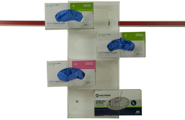 IC288 Quadruple Hospital Equipment Hospital Equipment Mounting Plate with gloves box holder