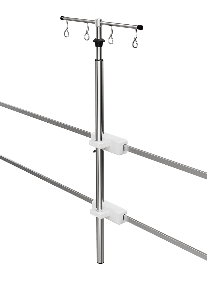 Moveable Wall Rail Carrier for Hospital Equipment