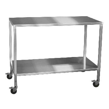 NMP Rolling Instrument Table w bottom shelf