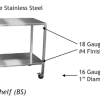 NMP_Rolling Instrument Table w bottom shelf. NMP_Rolling Instrument Table w bottom shelf