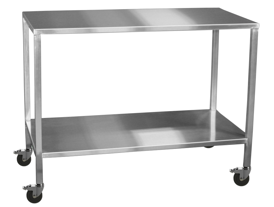 NMP_Rolling Instrument Table w bottom shelf