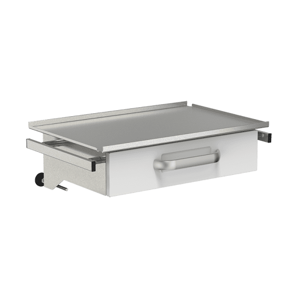 Shelf With Drawer And Lateral Rails Shelf With Drawer And Lateral Rails for Hospital Equipment